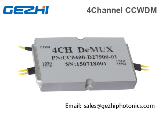 Μίνι ενότητα 4 κανάλι CWDM Mux συμπαγές CWDM 1270 - 1610nm για τα δίκτυα PON
